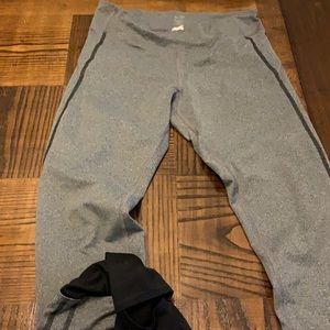 Gray/Black yoga leggings